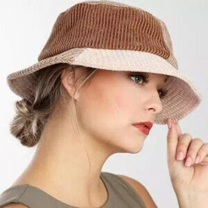 Wyeth Corduroy Bucket Hat - Tan and Brown